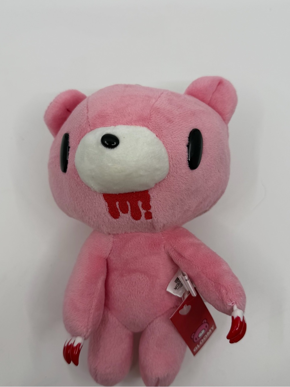 Gloomy Bear Pink Plush Mori Chack Bloody Claws NWT